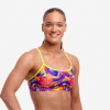 funkita summer swirl swim crop top