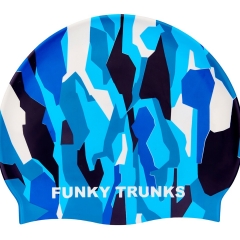 funky trunks silicone swimming hat - chaz michael